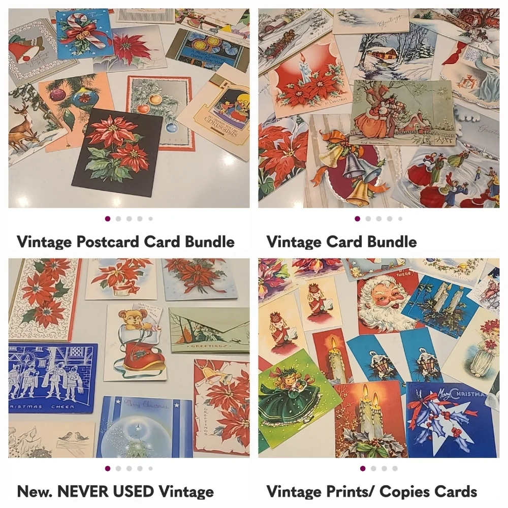 Vintage Christmas Card Bundle